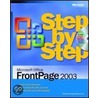 Microsoft Office FrontPage 2003 Step by Step door Inc Online Training Solutions