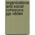 Organizations and Social Cohesions Pje V80#4