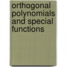 Orthogonal Polynomials and Special Functions by Walter van Assche