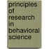 Principles Of Research In Behavioral Science