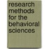 Research Methods For The Behavioral Sciences