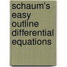 Schaum's Easy Outline Differential Equations door Richard Bronson