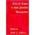 Selected Topics In Bond Portfolio Management