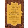 Shakespeare Lexicon And Quotation Dictionary door Alexander Schmidt