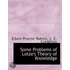 Some Problems Of Lotze's Theory Of Knowledge