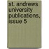 St. Andrews University Publications, Issue 5
