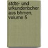 Stdte- Und Urkundenbcher Aus Bhmen, Volume 5