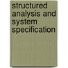 Structured Analysis And System Specification door Tom DeMarco