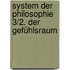 System der Philosophie 3/2. Der Gefühlsraum