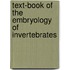 Text-Book of the Embryology of Invertebrates