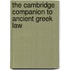 The Cambridge Companion To Ancient Greek Law