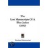 The Lost Manuscripts Of A Blue Jacket (1850)