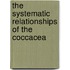 The Systematic Relationships Of The Coccacea