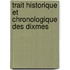 Trait Historique Et Chronologique Des Dixmes