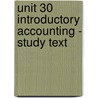 Unit 30 Introductory Accounting - Study Text by Unknown