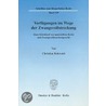 Verfügungen im Wege der Zwangsvollstreckung by Christian Behrendt