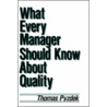 What Every Manager Should Know about Quality by Thomas Pyzdek