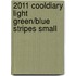 2011 Cooldiary Light Green/Blue Stripes Small
