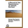 A Record Of The Descendants Of Samuel Denison door George Burlingame Denison