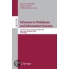 Advances In Databases And Information Systems by Unknown