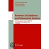 Advances In Databases And Information Systems door Yannis Manolopoulos
