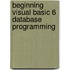 Beginning Visual Basic 6 Database Programming