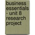 Business Essentials - Unit 8 Research Project
