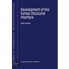 Development Of The Syntax-Discourse Interface door Sergey Avrutin