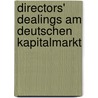 Directors' Dealings am deutschen Kapitalmarkt by Martin H. Schmidt