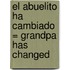 El Abuelito Ha Cambiado = Grandpa Has Changed