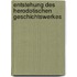 Entstehung Des Herodotischen Geschichtswerkes