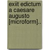 Exiit Edictum A Caesare Augusto [Microform].. door Foschiani Enrico