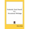 Frederick York Powell V2: Occasional Writings door Onbekend
