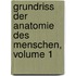 Grundriss Der Anatomie Des Menschen, Volume 1