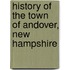 History Of The Town Of Andover, New Hampshire