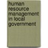 Human Resource Management in Local Government