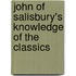 John Of Salisbury's Knowledge Of The Classics