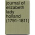 Journal of Elizabeth Lady Holland (1791-1811)