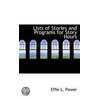 Lists Of Stories And Programs For Story Hours by Effie L. Power