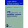 Logic For Programming And Automated Reasoning door M. Parigot