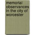 Memorial Observances In The City Of Worcester