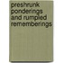 Preshrunk Ponderings And Rumpled Rememberings