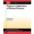 Progress In Applications Of Boolean Functions