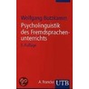 Psycholinguistik des Fremdsprachenunterrichts door Wolfgang Butzkamm