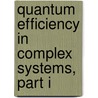 Quantum Efficiency In Complex Systems, Part I door Onbekend