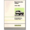 Range Rover Repair Operation Manual 1970-1985 by Brooklands Books Ltd