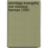 Sonntags-Evangelia Von Nicolaus Herman (1561. door Nicolaus Herman