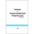 Statutes on Korean Intellectual Property Laws