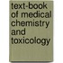 Text-Book of Medical Chemistry and Toxicology