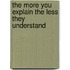 The More You Explain The Less They Understand